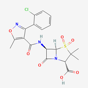 molecular formula C19H18ClN3O7S B1204745 Cloxacillin sulfone CAS No. 76788-83-5
