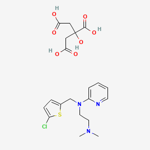 molecular formula C20H26ClN3O7S B1204748 Chlorothen citrate CAS No. 148-64-1
