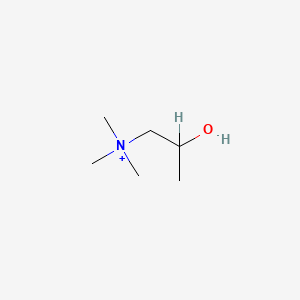 molecular formula C6H16NO+ B1204752 2-Methylcholine CAS No. 7562-87-0