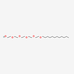 molecular formula C22H46O6 B1204753 Pentaethylene glycol monododecyl ether CAS No. 3055-95-6