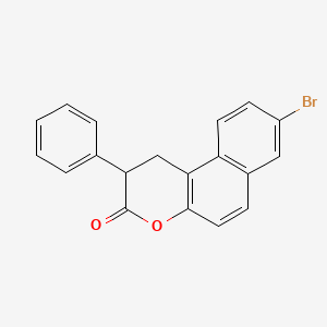 molecular formula C19H13BrO2 B12047581 8-Bromo-1,2-dihydro-2-phenyl-3H-naphtho[2,1-b]pyran-3-one CAS No. 959571-93-8