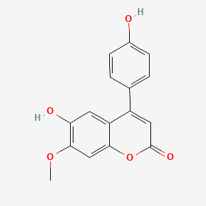 molecular formula C16H12O5 B1204759 Melannin CAS No. 58115-08-5