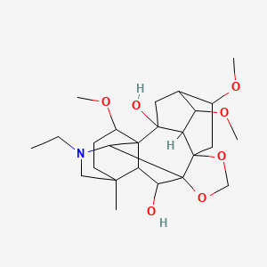 molecular formula C25H39NO7 B12047605 Eldelidine CAS No. 6836-10-8
