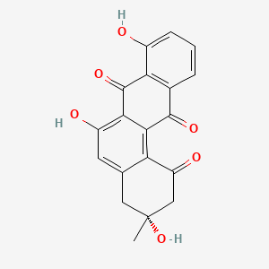 molecular formula C19H14O6 B1204765 Rabelomycin 
