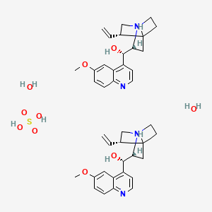 molecular formula C40H54N4O10S B12047666 Quinidine sulfate salt dihydrate 