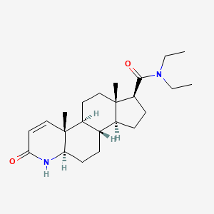 N,N-Diethyl-3-oxo-4-azaandrost-1-ene-17-carboxamide
