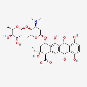 molecular formula C36H45NO14 B1204778 Musettamycin CAS No. 63710-09-8