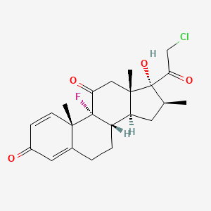 molecular formula C22H26ClFO4 B1204786 Clobetasone CAS No. 54063-32-0