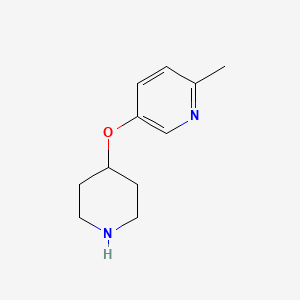 molecular formula C11H16N2O B12047884 6-Methyl-3-pyridinyl 4-piperidinyl ether 