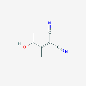 molecular formula C7H8N2O B12048014 2-(3-Hydroxybutan-2-ylidene)propanedinitrile CAS No. 892150-91-3