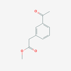molecular formula C11H12O3 B12048062 Methyl 2-(3-acetylphenyl)acetate 