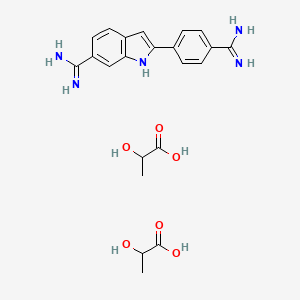molecular formula C22H27N5O6 B12048084 DAPI (dilactate) 