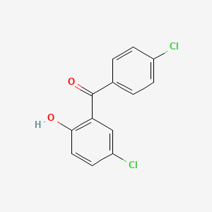 molecular formula C13H8Cl2O2 B12048085 (5-Chloro-2-hydroxyphenyl)-(4-chlorophenyl)methanone CAS No. 61785-37-3