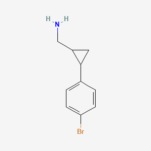 molecular formula C10H12BrN B12048120 (2-(4-Bromophenyl)cyclopropyl)methanamine 