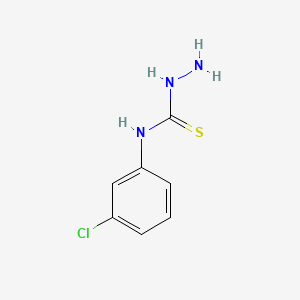 molecular formula C7H8ClN3S B1204813 N-(3-chlorophenyl)hydrazinecarbothioamide CAS No. 42135-76-2