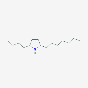 molecular formula C15H31N B1204815 2-Butyl-5-heptylpyrrolidine CAS No. 61772-92-7