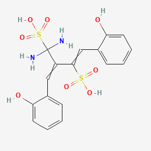 1,1-Diamino-4-(2-hydroxyphenyl)-2-[(2-hydroxyphenyl)methylidene]but-3-ene-1,3-disulfonic acid