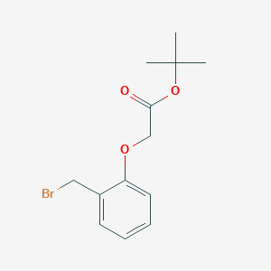 molecular formula C13H17BrO3 B12048316 Tert-butyl 2-[2-(bromomethyl)phenoxy]acetate 