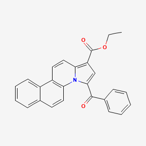 molecular formula C26H19NO3 B12048325 ethyl 3-benzoylnaphtho[2,1-e]indolizine-1-carboxylate CAS No. 70654-02-3