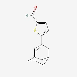 molecular formula C15H18OS B12048378 5-(1-Adamantyl)-2-thiophenecarbaldehyde 