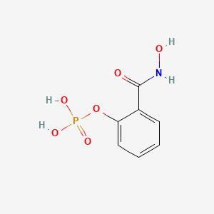 Benzamide, N-hydroxy-2-(phosphonooxy)-