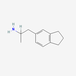 molecular formula C12H17N B1204846 5-(2-Aminopropyl)-2,3-dihydro-1H-indene CAS No. 13396-94-6