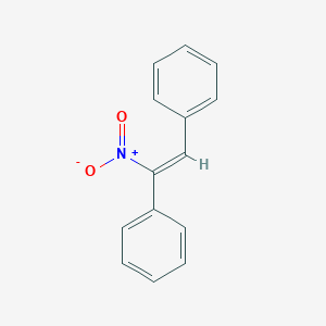 molecular formula C14H11NO2 B120486 Stilbene, alpha-nitro- CAS No. 1215-07-2