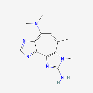 molecular formula C13H16N6 B1204865 Zoanthoxantin CAS No. 40451-47-6