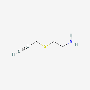 molecular formula C5H9NS B12048736 Ethylamine, 2-(2-propynylthio)- CAS No. 75606-28-9