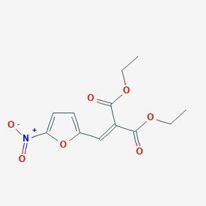 molecular formula C12H13NO7 B12048793 Propanedioic acid, ((5-nitro-2-furanyl)methylene)-, diethyl ester CAS No. 69513-13-9