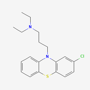 molecular formula C19H23ClN2S B1204886 Chlorproethazine CAS No. 84-01-5