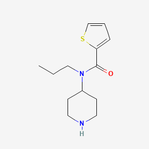 molecular formula C13H20N2OS B12048877 N-(Piperidin-4-yl)-N-propylthiophene-2-carboxamide 