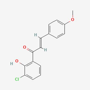 molecular formula C16H13ClO3 B12048902 3'-Chloro-2'-hydroxy-4-methoxychalcone, AldrichCPR 