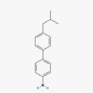 molecular formula C16H19N B12048946 4'-Isobutyl-[1,1'-biphenyl]-4-amine 