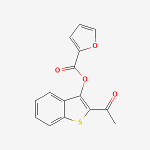 2-Furancarboxylic acid (2-acetyl-1-benzothiophen-3-yl) ester
