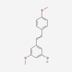 molecular formula C16H16O3 B1204901 3-Hydroxy-4',5-dimethoxystilbene CAS No. 58436-29-6