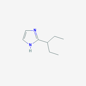 molecular formula C8H14N2 B1204903 2-pentan-3-yl-1H-imidazole CAS No. 6638-46-6