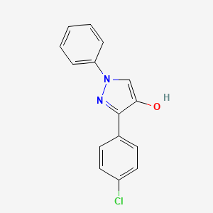 molecular formula C15H11ClN2O B12049053 3-(4-Chlorophenyl)-1-phenyl-1H-pyrazol-4-ol 