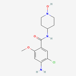 Benzamide, 4-amino-5-chloro-N-(1-hydroxy-4-piperidinyl)-2-methoxy-