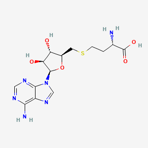 9H-Purin-6-amine, 9-(5-S-(3-amino-3-carboxypropyl)-5-thio-beta-D-arabinofuranosyl)-, (S)-