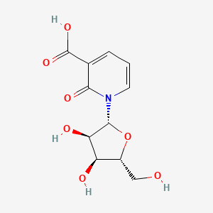 molecular formula C11H13NO7 B1204911 1,2-Dihydro-1-beta-D-ribofuranosyl-2-oxonicotinic acid CAS No. 42576-34-1