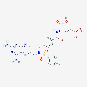 N-(4-((((((2,4-Diamino-6-pteridinyl)methyl)phenyl)sulfonyl)amino)methyl)benzoyl)-L-glutamic acid