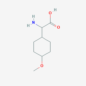 molecular formula C9H17NO3 B12049184 a-Amino-4-methoxy-cyclohexaneacetic acid 