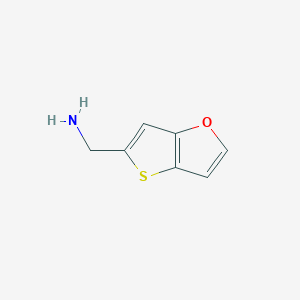 molecular formula C7H7NOS B12049207 Thieno[3,2-b]furan-5-ylmethanamine 