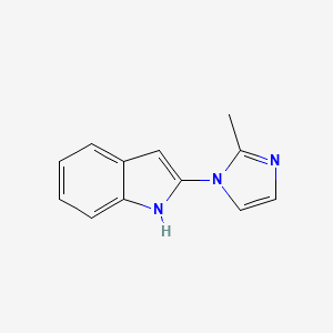 molecular formula C12H11N3 B12049249 2-(2-methyl-1H-imidazol-1-yl)-1H-Indole 