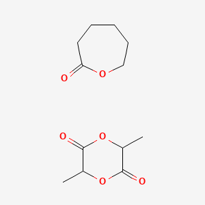 molecular formula C12H18O6 B1204926 Lactide-caprolactone coploymer 