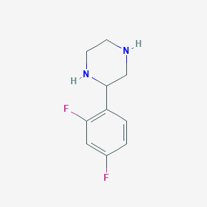 molecular formula C10H12F2N2 B12049274 2-(2,4-Difluorophenyl)piperazine 