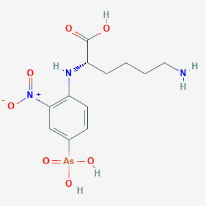 alpha-(4-Arsono-2-nitrophenyl)-L-lysine