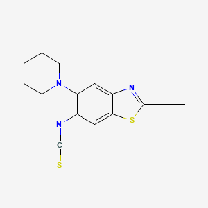 2-tert-Butyl-6-isothiocyanato-5-(piperidin-1-yl)benzthiazole