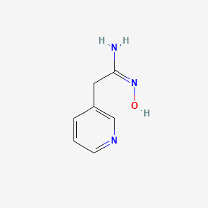 molecular formula C7H9N3O B12049453 N-Hydroxy-2-pyridin-3-yl-acetamidine 